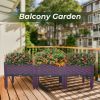 Planter Box Raised Garden Bed, Plastic Planter Care Box Kits Set Planter Boxes for Indoor and Outdoor Vegetables Fruits Flowers Herbs Planter Box
