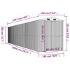 Garden Shed Green 75.6"x402"x87.8" Galvanized Steel
