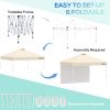 10' x 10' Pop-Up Canopy Tent with 1 Removable Sidewall, Commercial Instant Sun Shelter, Tents for Parties with Wheeled Carry Bag for Outdoor, Garden,