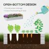 6' x 3' Galvanized Raised Garden Bed with Mini PE Greenhouse Cover, Outdoor Metal Planter Box with 2 Roll-Up Windows for Growing Flowers, Fruits, Vege