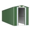 Garden Shed Green 75.6"x271.3"x87.8" Galvanized Steel