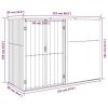Garden Tool Shed Gray 88.6"x35"x63.4" Galvanized Steel