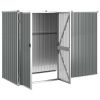 Garden Tool Shed Gray 88.6"x35"x63.4" Galvanized Steel