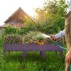 Planter Box Raised Garden Bed, Plastic Planter Care Box Kits Set Planter Boxes for Indoor and Outdoor Vegetables Fruits Flowers Herbs Planter Box
