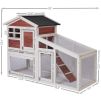 Rabbit Hutch Indoor Outdoor;  Wooden Chicken Coop;  Bunny Cage Hen House with Run;  Ventilation Door;  Removable Tray;  Ramp;  Sunlight Panel;  Backya