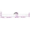 Chicken Coop 45.9'x6.6'x6.6' Galvanized Steel