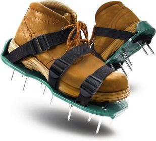 Lawn Aerator Shoes, Metal Spike Sandals For Aerating Lawn Soil (Option: CDX2101G)
