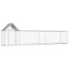 Chicken Coop 16.4'x3.3'x4.9' Galvanized Steel