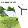 Large Metal Chicken Coop, Walk-in Chicken Run,Galvanized Wire Poultry Chicken Hen Pen Cage, Rabbits Duck Cages with Waterproof and Anti-Ultraviolet Co