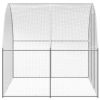 Outdoor Chicken Coop 9.8'x78.7'x6.6' Galvanized Steel