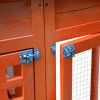 Wooden Chicken Coop,Waterproof Outdoor Large Chicken House for 4 Chickens, with a Removable Tray,Nesting Box, Wire Fence, and Other Compartments.