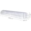 Outdoor Chicken Coop 9.8'x65.6'x6.6' Galvanized Steel