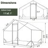Large Metal Chicken Coop, Walk-in Chicken Run,Galvanized Wire Poultry Chicken Hen Pen Cage, Rabbits Duck Cages with Waterproof and Anti-Ultraviolet Co