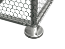 Large Metal Chicken Coop Upgrade Tri-Supporting Wire Mesh Chicken Run,Chicken Pen with Water-Resident & Anti-UV Cover,Duck Rabbit House Outdoor (10'W