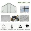 Large Metal Chicken Coop, Walk-in Chicken Run,Galvanized Wire Poultry Chicken Hen Pen Cage, Rabbits Duck Cages with Waterproof and Anti-Ultraviolet Co