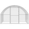 Outdoor Chicken Coop 9.8'x6.6'x6.6' Galvanized Steel