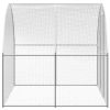 Outdoor Chicken Coop 9.8'x6.6'x6.6' Galvanized Steel