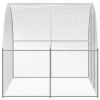 Outdoor Chicken Coop 9.8'x26.2'x6.6' Galvanized Steel
