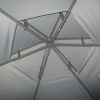 13' x 13' Patio Gazebo, Double Roof Hexagon Outdoor Gazebo Canopy Shelterwith Netting & Curtains, Solid Steel Frame for Garden, Lawn, Backyard and Dec