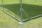 Large metal chicken coop upgrade three support steel wire impregnated plastic net cage, Oxford cloth silver plated waterproof UV protection, duck rabb