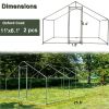 Large Metal Chicken Coop, Walk-in Chicken Run,Galvanized Wire Poultry Chicken Hen Pen Cage, Rabbits Duck Cages with Waterproof and Anti-Ultraviolet Co