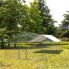 Large Metal Chicken Coop, Walk-in Chicken Run,Galvanized Wire Poultry Chicken Hen Pen Cage, Rabbits Duck Cages with Waterproof and Anti-Ultraviolet Co