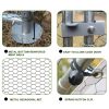 Large Metal Chicken Coop, Walk-in Chicken Run,Galvanized Wire Poultry Chicken Hen Pen Cage, Rabbits Duck Cages with Waterproof and Anti-Ultraviolet Co