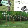 Large Metal Chicken Coop, Walk-in Chicken Run,Galvanized Wire Poultry Chicken Hen Pen Cage, Rabbits Duck Cages with Waterproof and Anti-Ultraviolet Co