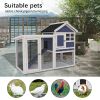 Deluxe Wooden Chicken Coop Hen House Rabbit Wood Hutch Poultry Cage Habitat