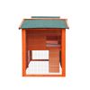 Wooden Chicken Coop,Waterproof Outdoor Large Chicken House for 4 Chickens, with a Removable Tray,Nesting Box, Wire Fence, and Other Compartments.
